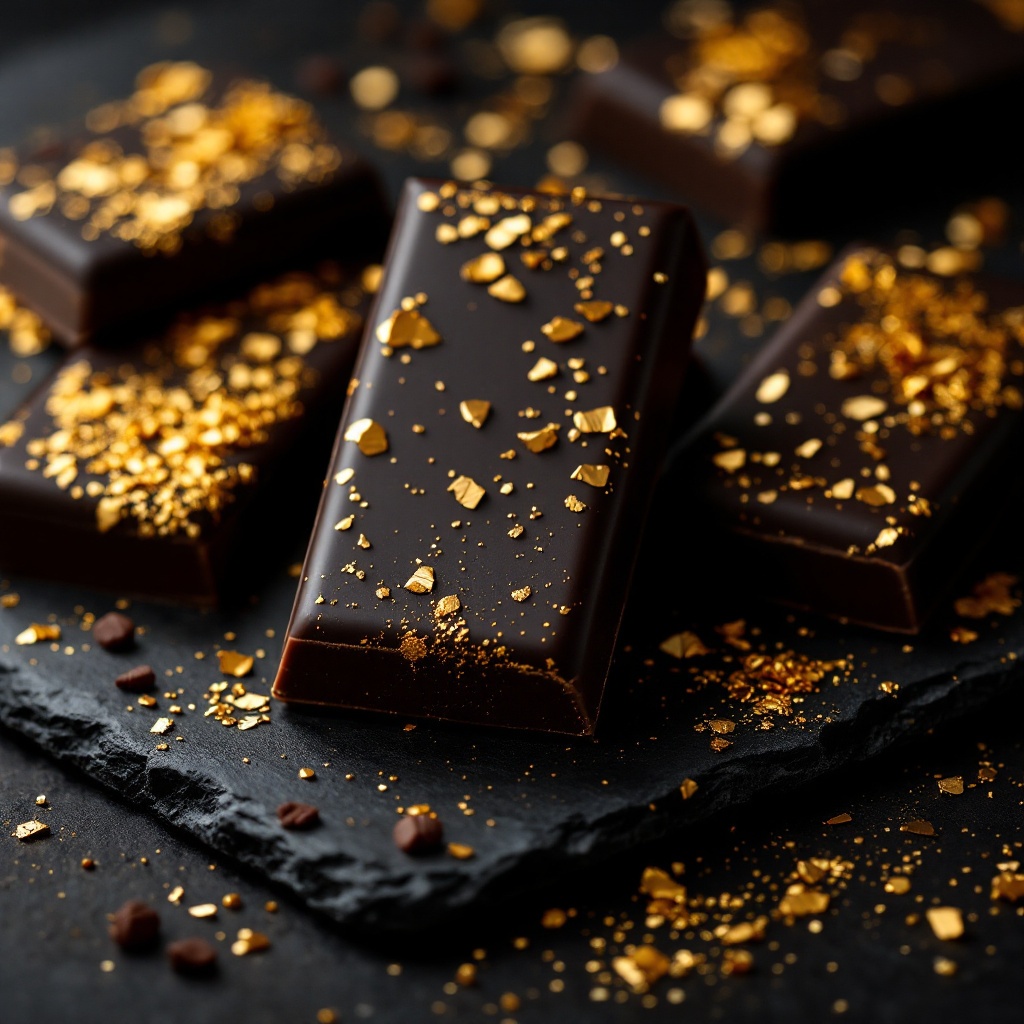 Gold Leaf Chocolate Bar Set