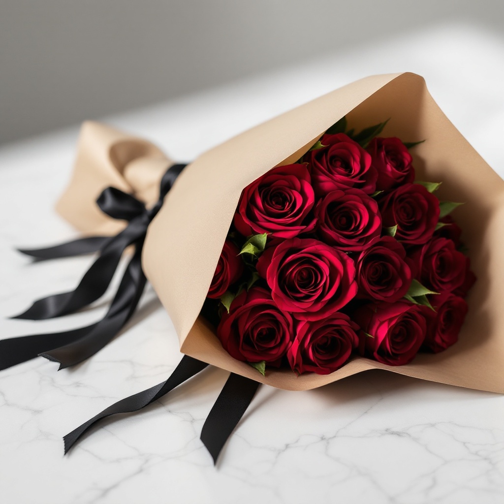 Crimson Rose Bouquet